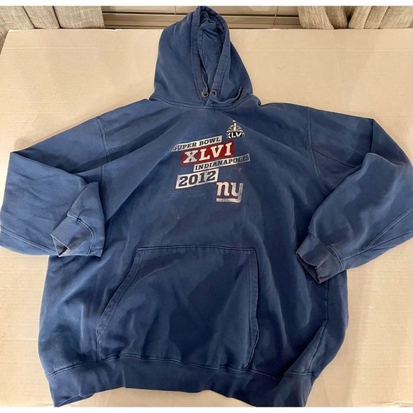 NFL Other - Vintage Super Bowl XLVI Indianapolis 2012 NY Giants Hoodie NFL TEAM APPAREL XL